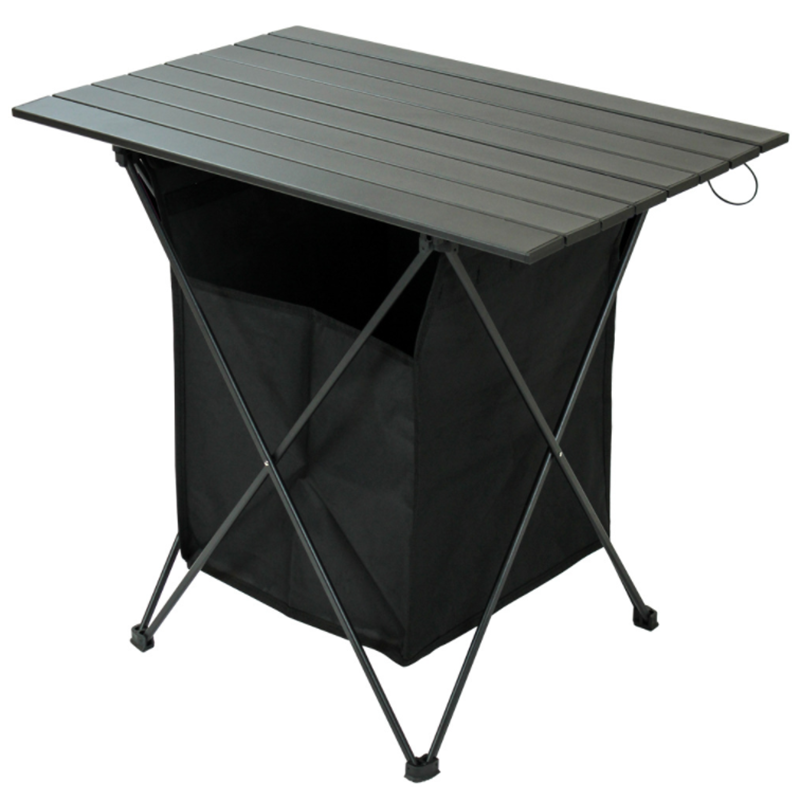 ET-A-001 aluminum alloy ultralight lightweight folding outdoor camping table ultralight roll top table with storage bag
