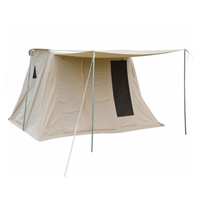 ET-C-003 Waterproof Spring Tent Canvas Cotton Tent 2 Person Camping Tent Outdoor 
