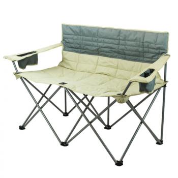 EC-S-027 steel tube folding chairs foldable double  camping chair 