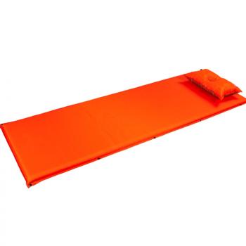 EM-S-029 sleepingo newest design hot sale safety nylon inflatable beach air camping mat wholesale sleeping pad